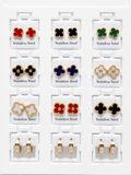 Gold Clover Earrings