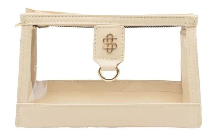 Cream Stadium Clutch Bag
