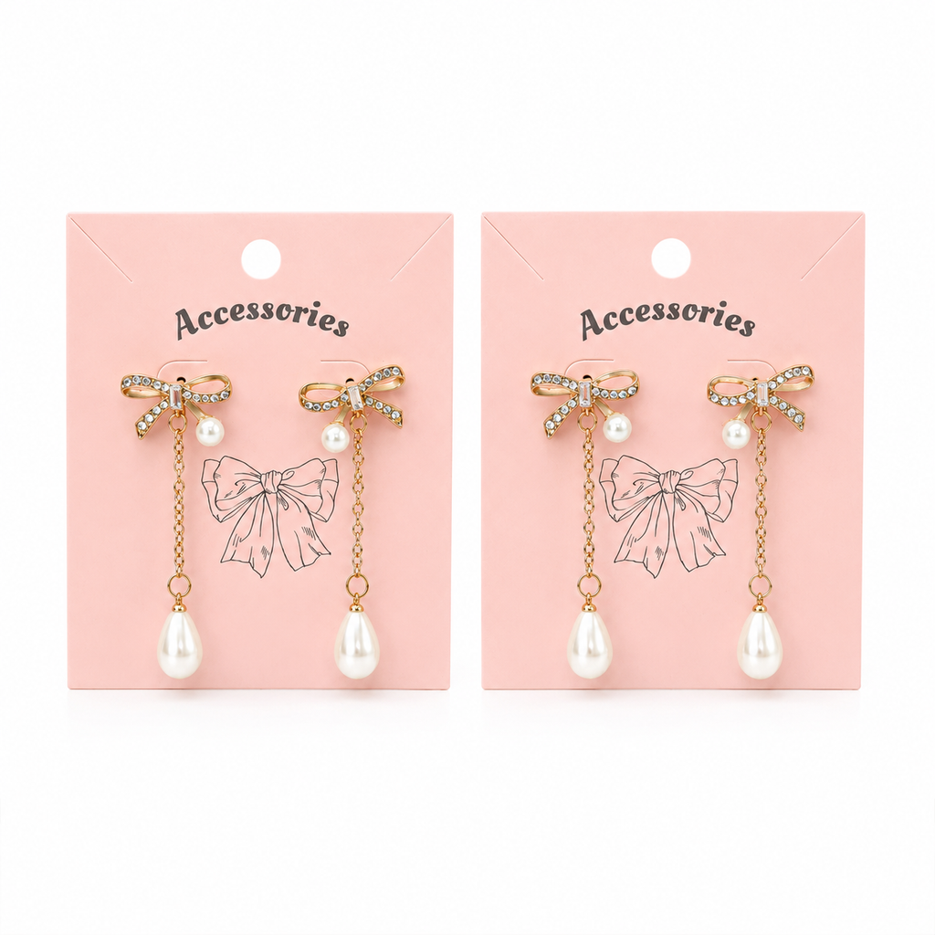 Bow Pearl Earrings