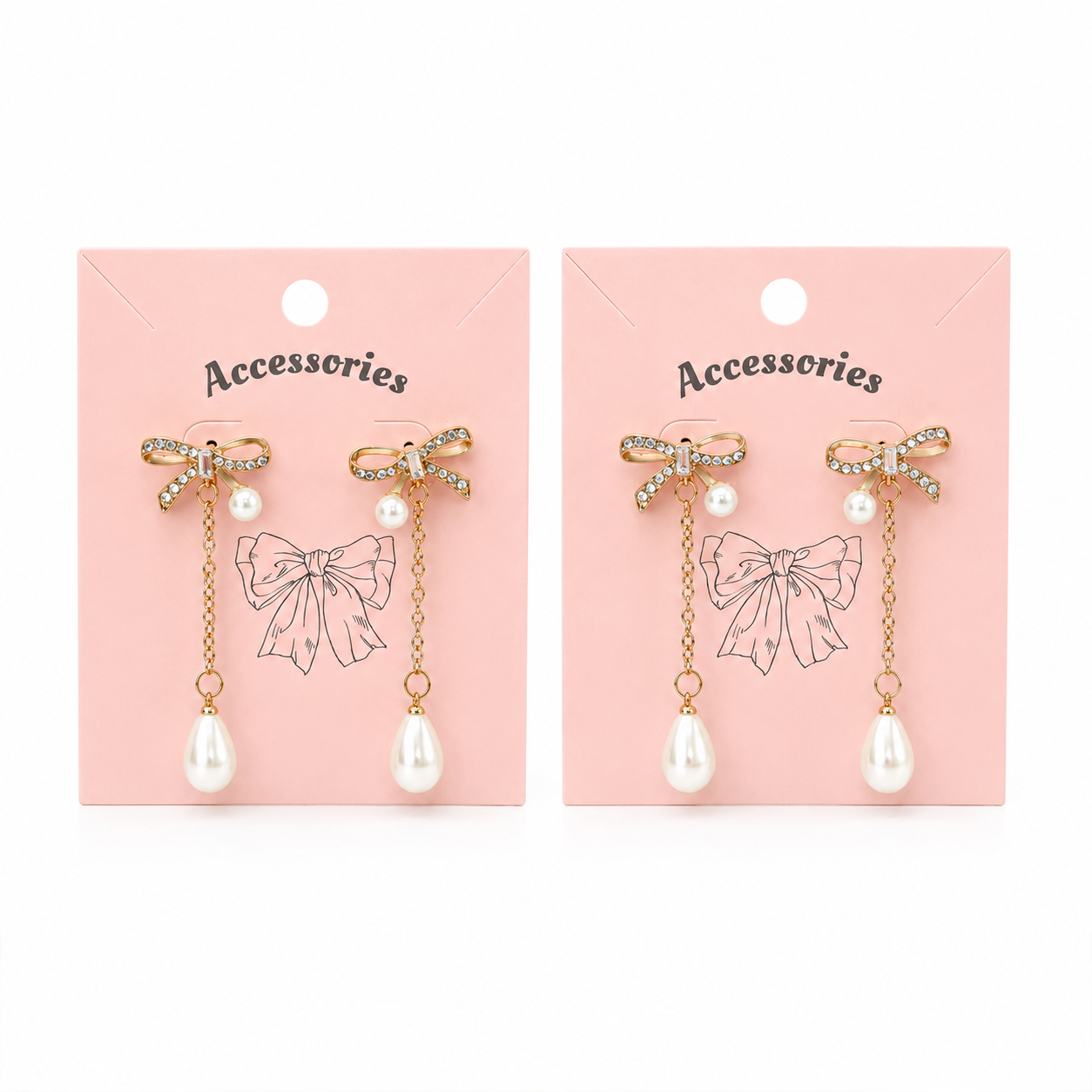 Bow Pearl Earrings