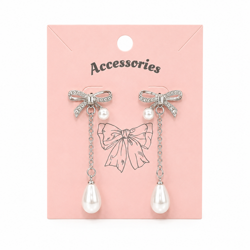 Bow Pearl Earrings