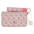Pink Light Blossom Floral Wristlet Wallet